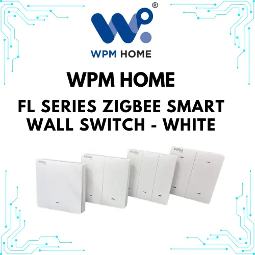 WPM Home Global FL Series Zigbee Smart Wall Switch - White